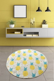 Mijölnir Ananas Djt Cap Alfombrilla de Baño Multicolor 100 cm